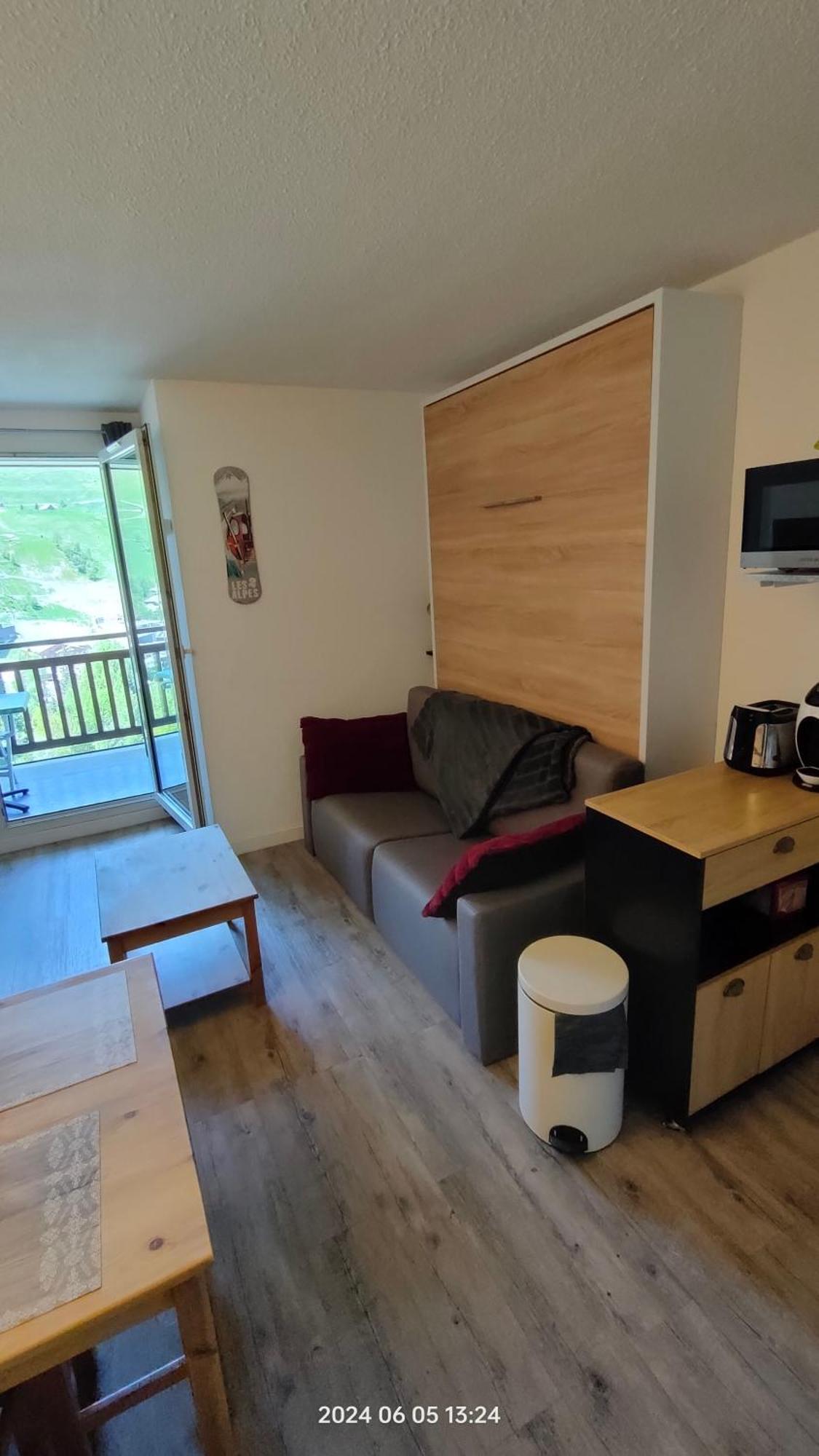 Studio Cabine 4 Pers Les2Alpes 21M² Les Deux Alpes Dış mekan fotoğraf