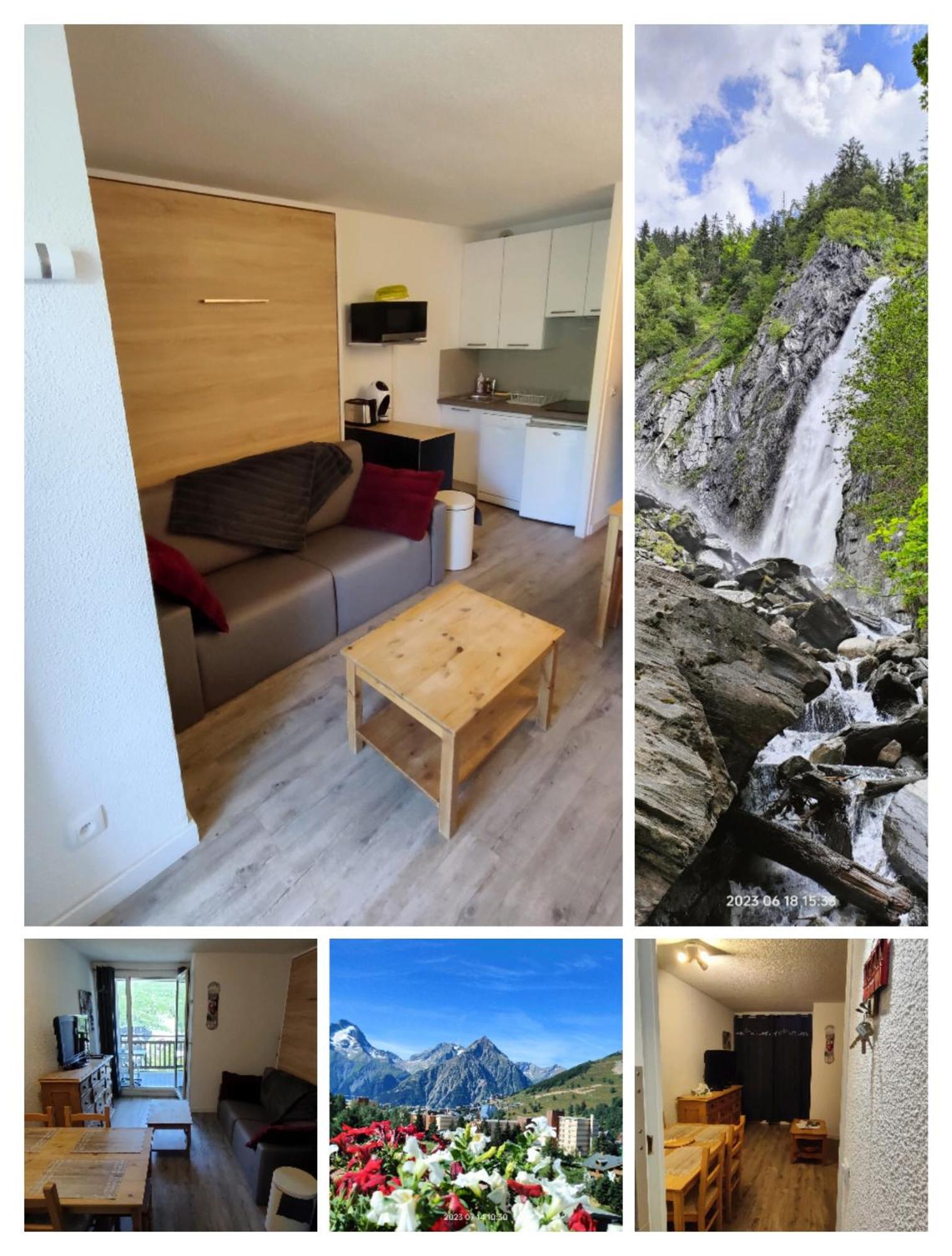 Studio Cabine 4 Pers Les2Alpes 21M² Les Deux Alpes Dış mekan fotoğraf